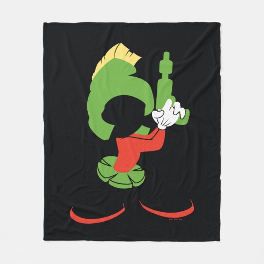 MARVIN HET MARTIAN™ silhouet met raygun Fleece Deken (Voorkant)
