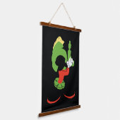 MARVIN HET MARTIAN™ silhouet met raygun Hangend Wandkleed (Gebogen)