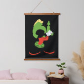 MARVIN HET MARTIAN™ silhouet met raygun Hangend Wandkleed (Slaapkamer)