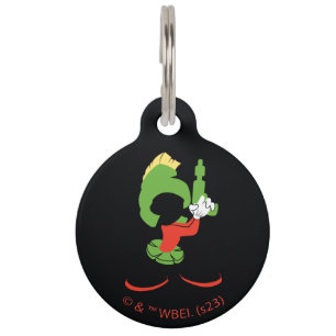 MARVIN HET MARTIAN™ silhouet met raygun Huisdierpenning