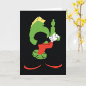MARVIN HET MARTIAN™ silhouet met raygun Kaart (Gele Bloem)