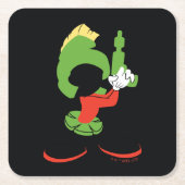 MARVIN HET MARTIAN™ silhouet met raygun Kartonnen Onderzetters (Voorkant)