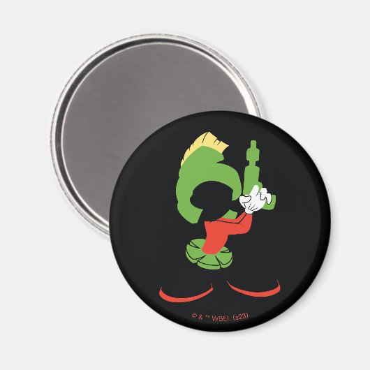 MARVIN HET MARTIAN™ silhouet met raygun Magneet (Voorkant / Achterkant)