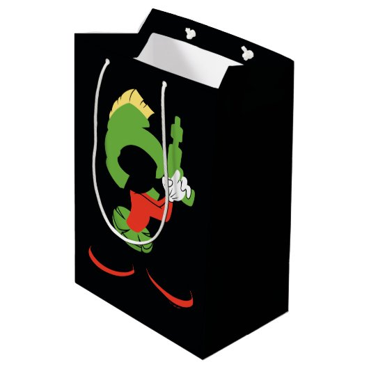 MARVIN HET MARTIAN™ silhouet met raygun Medium Cadeauzakje (Achterkant Gekanteld)