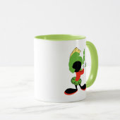 MARVIN HET MARTIAN™ silhouet met raygun Mok (Voorkant rechts)