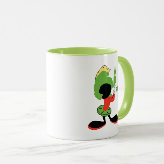 MARVIN HET MARTIAN™ silhouet met raygun Mok (Voorkant rechts)