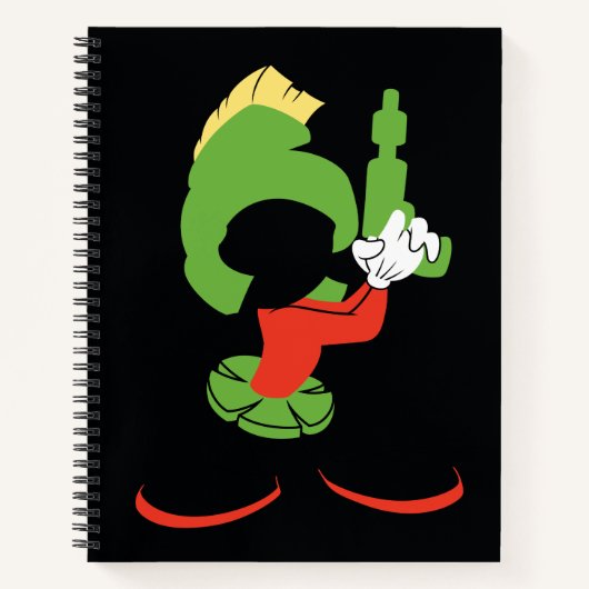 MARVIN HET MARTIAN™ silhouet met raygun Notitieboek (Voorkant)