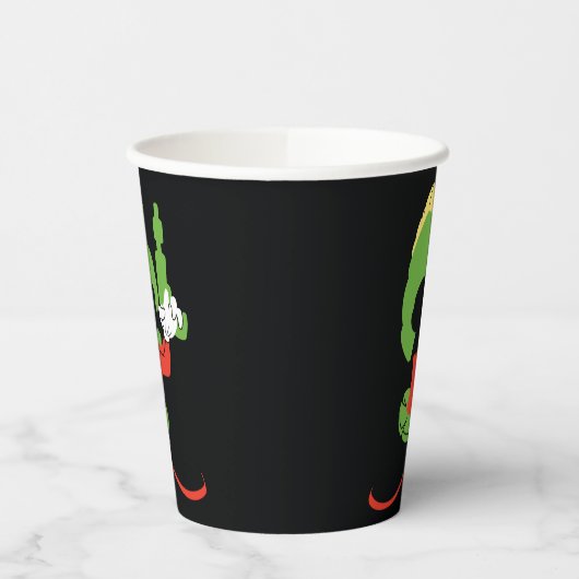 MARVIN HET MARTIAN™ silhouet met raygun Papieren Bekers (Links)