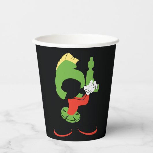 MARVIN HET MARTIAN™ silhouet met raygun Papieren Bekers (Voorkant)