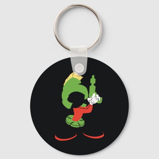 MARVIN HET MARTIAN™ silhouet met raygun Sleutelhanger (Achterkant)