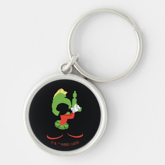 MARVIN HET MARTIAN™ silhouet met raygun Sleutelhanger (Voorkant)