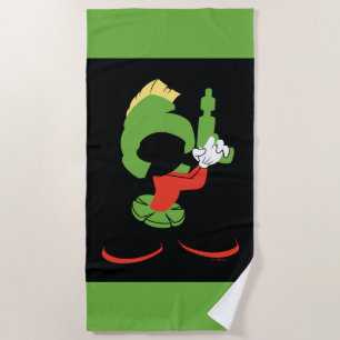 MARVIN HET MARTIAN™ silhouet met raygun Strandlaken