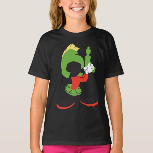 MARVIN HET MARTIAN™ silhouet met raygun T-shirt (Voorkant)