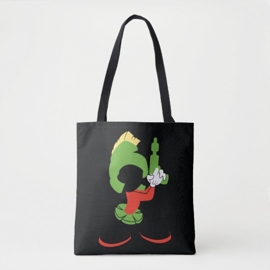 MARVIN HET MARTIAN™ silhouet met raygun Tote Bag (Voorkant)