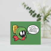 MARVIN MARTIAN™ "Buiten deze wereld" Vakantie Feestdagenkaart (Staand voorkant)