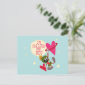 MARVIN MARTIAN™ - Ik val voor je aan Feestdagenkaart (Staand voorkant)