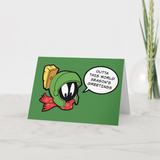 MARVIN MARTIAN™ "Outta this World"-feestdag Feestdagen Kaart (Voorkant)