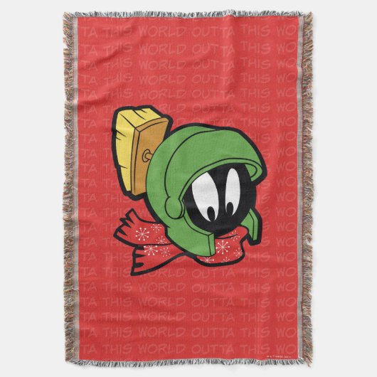 MARVIN MARTIAN™ "Outta This World" Holiday Deken (Voorkant Verticaal)