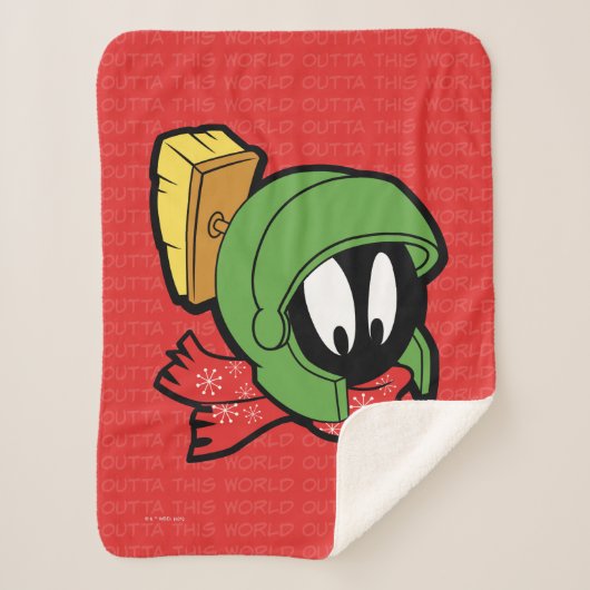 MARVIN MARTIAN™ "Outta This World" Holiday Sherpa Deken (Voorkant)