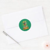 MARVIN MARTIAN™ - Stunner Ronde Sticker (Envelop)