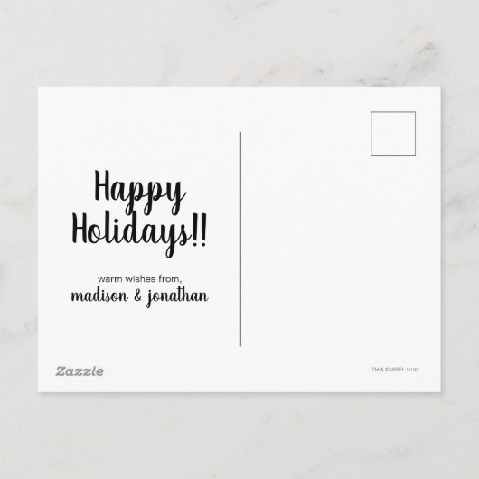 MARVIN MARTIAN™ "Uit deze wereld" Vakantie Feestdagenkaart (Achterkant)