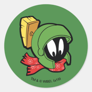 MARVIN MARTIAN™ "Uit Deze Wereld" Vakantie Ronde Sticker