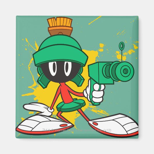 Marvin met Pistool Magneet (Voorkant)