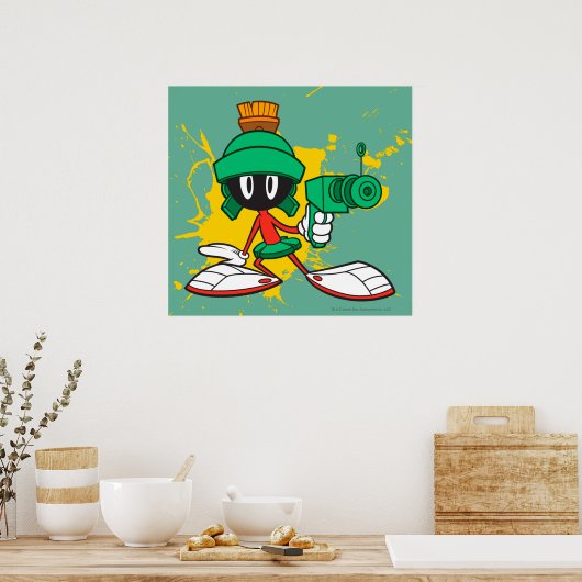 Marvin met Pistool Poster (Keuken)
