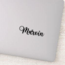 Marvin Naam - Handgeschreven kalligrafie Sticker