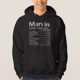 MARVIN Nutrition Funny Birthday Persoonlijke naam Hoodie