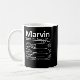 MARVIN Nutrition Funny Birthday Persoonlijke naam Koffiemok