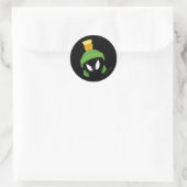 MARVIN THE MARTIAN™ Angry Face Ronde Sticker (Tas)