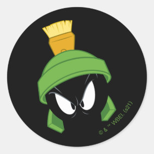 MARVIN THE MARTIAN™ Angry Face Ronde Sticker