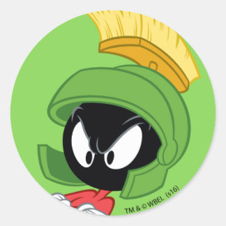 MARVIN THE MARTIAN™ | Armen Gekruist Ronde Sticker