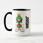 MARVIN THE MARTIAN™ armen open | Jouw naam toevoeg Mok (Links)