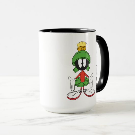 MARVIN THE MARTIAN™ armen open | Jouw naam toevoeg Mok (Voorkant rechts)