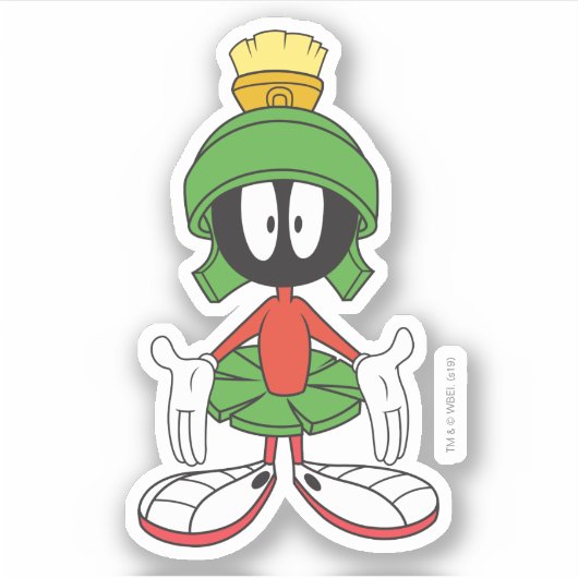 MARVIN THE MARTIAN™ armen open Sticker (Voorkant)