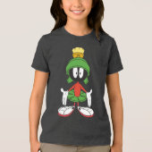 MARVIN THE MARTIAN™ armen open Tri-Blend Shirt (Voorkant)