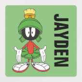 MARVIN THE MARTIAN™ armen open | voeg naam toe Labels (Design 1)
