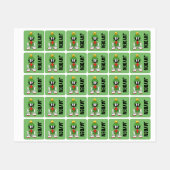 MARVIN THE MARTIAN™ armen open | voeg naam toe Labels (Vel)