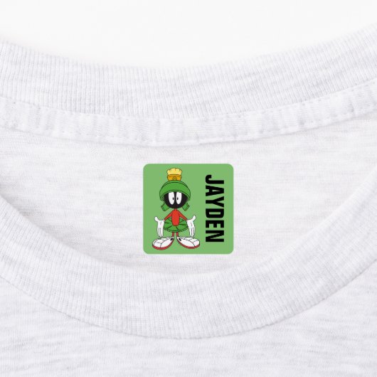 MARVIN THE MARTIAN™ armen open | voeg naam toe Labels (Aangebracht)