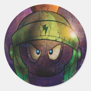 MARVIN THE MARTIAN™ Battle Hardened Ronde Sticker