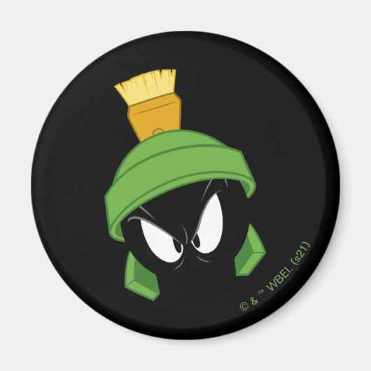 MARVIN THE MARTIAN™ Boze Gezicht Magneet (Voorkant)
