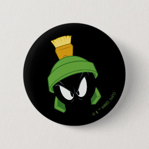 MARVIN THE MARTIAN™ Boze Gezicht Ronde Button 5,7 Cm