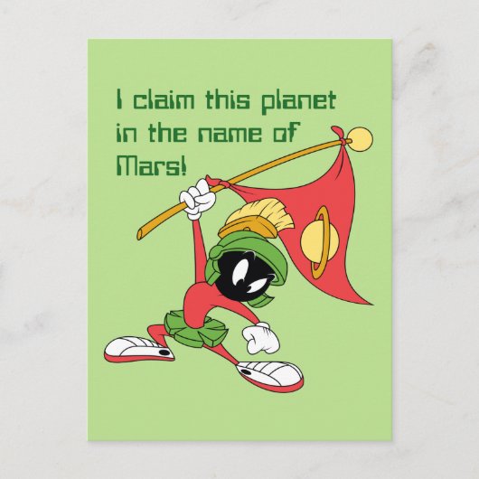 MARVIN THE MARTIAN™ Claousful Planet Briefkaart (Voorkant)