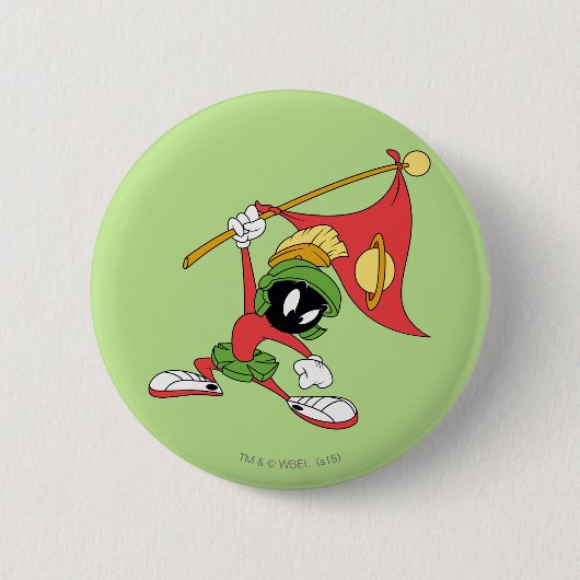 MARVIN THE MARTIAN™ Claousful Planet Ronde Button 5,7 Cm (Voorkant)