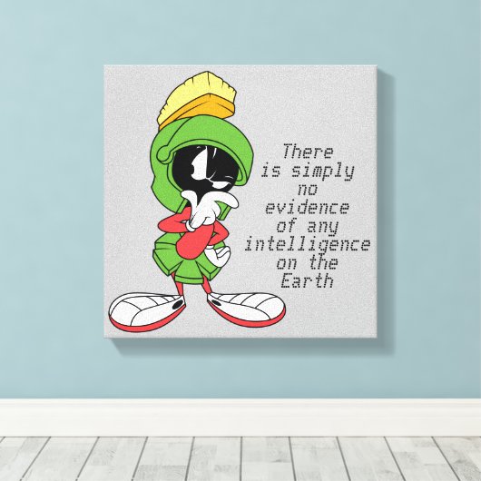 MARVIN THE MARTIAN™ DENK CANVAS AFDRUK (Insitu (Houten vloer))