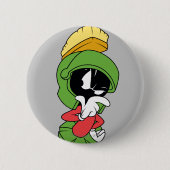 MARVIN THE MARTIAN™ DENK RONDE BUTTON 5,7 CM (Voorkant)