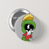 MARVIN THE MARTIAN™ DENK RONDE BUTTON 5,7 CM (Voorkant /achterkant)