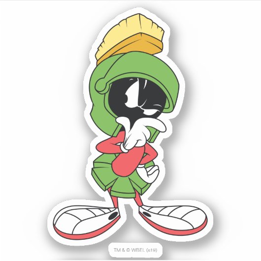 MARVIN THE MARTIAN™ DENK STICKER (Voorkant)